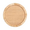 Kate and Laurel Rafina Rattan Side Table, 16x16x24, Natural - image 4 of 4