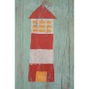 Coastal Wall Art Set of 4 – 16" Tall – Hand-Painted Wood Beach Scene Panels by Kalalou - 3 of 4