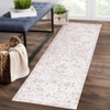 Vintage Washable Floral Print Living Room Rugs, Low Pile Non Slip Floor Carpet for Bedroom Dining Room - 2 of 4