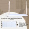 Gulches Patio Swings: Hanging Porch Swing Bench with Cushions, 10.8ft Ropes, Natural/ White/Black/Brown/Gray Finish - 4 of 4