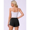 INSPIRE CHIC Women's Cozy Solid High Waist Casual Bottoms 2 Pcs Sleep Pajama Shorts - 4 of 4