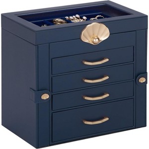 3-Drawer Jewelry Box and Display Organizer for Earrings and Necklaces - 1 of 4