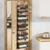 10-Tier Door Spice Rack - Adjustable Pantry Organizer with Hooks - Hanging Shelves for Kitchen, Bathroom, Closet - 3 of 4