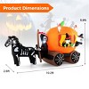 Syemin Inflatable Holiday Decorations Halloween Inflatable Carriage Inflatable Decoration Halloween Inflatable Decor, Orange, 120"*30"*72" - 2 of 4