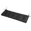 NewHome"Non-Slip Bench Seat Cushion with Ties, Waterproof, for Indoor/Outdoor Furniture, 51.18x19.68in"black 8cm thick - 4 of 4
