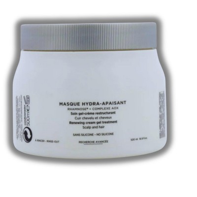 Kerastase Specifique Masque Hydra-Apaisant Renewing Cream Gel Treatment | Reduce Irritation | All Hair Types (16.9oz)