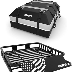 Universal Roof Rack Basket, 200 Lbs Capacity Rooftop Cargo Carrier Basket with Waterproof Luggage Bag, for Suvs, Trucks, Vehicles - 1 of 4