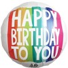 LoonBalloon 28 Inch Helium Savers Jumbo Birthday Jumbo Foil Rainbow Wishes Birthday Balloon Bouquet Kit - 2 of 2