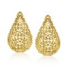 Ross-Simons Italian 18kt Gold Over Sterling Milgrain Teardrop Earrings - 3 of 4