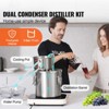 VEVOR Alcohol Still, 3 Gal / 11.4 L Stainless Steel Water Alcohol Distiller with Coil Cooling, Home Brewing Refining Fermentation Kit, Silver - 3 of 4