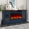 Festivo Farmhouse 73" TV Stand for TVs up to 80" with Fireplace - 2 of 4