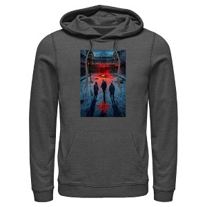 Men's Stranger Things Winter Rift Russia Poster Pull Over Hoodie - 1 of 4