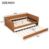 Lycvki Full XL Size Upholstered Daybed with Trundle - 4 of 4