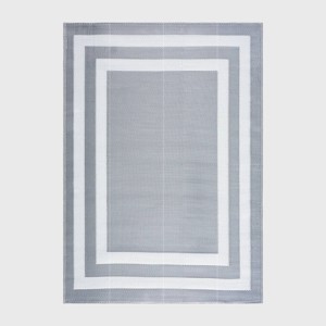 Play Rug Paris Recycled Plastic Woven Indoor Outdoor Folded Floor Mat - 1 of 4