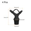 Unique Bargains Reusable Silicone Olive Oil Vinegar Fit Most Bottles Wine Pourers 4 Pcs - 2 of 4