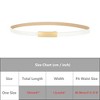 INSPIRE CHIC Women's Skinny Faux Leather Gold Buckle Adjustable Cinch Waistband - 4 of 4