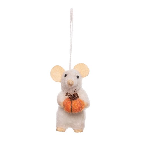 Angel Figurine Mouse With Wings Christmas Decoration Needle 