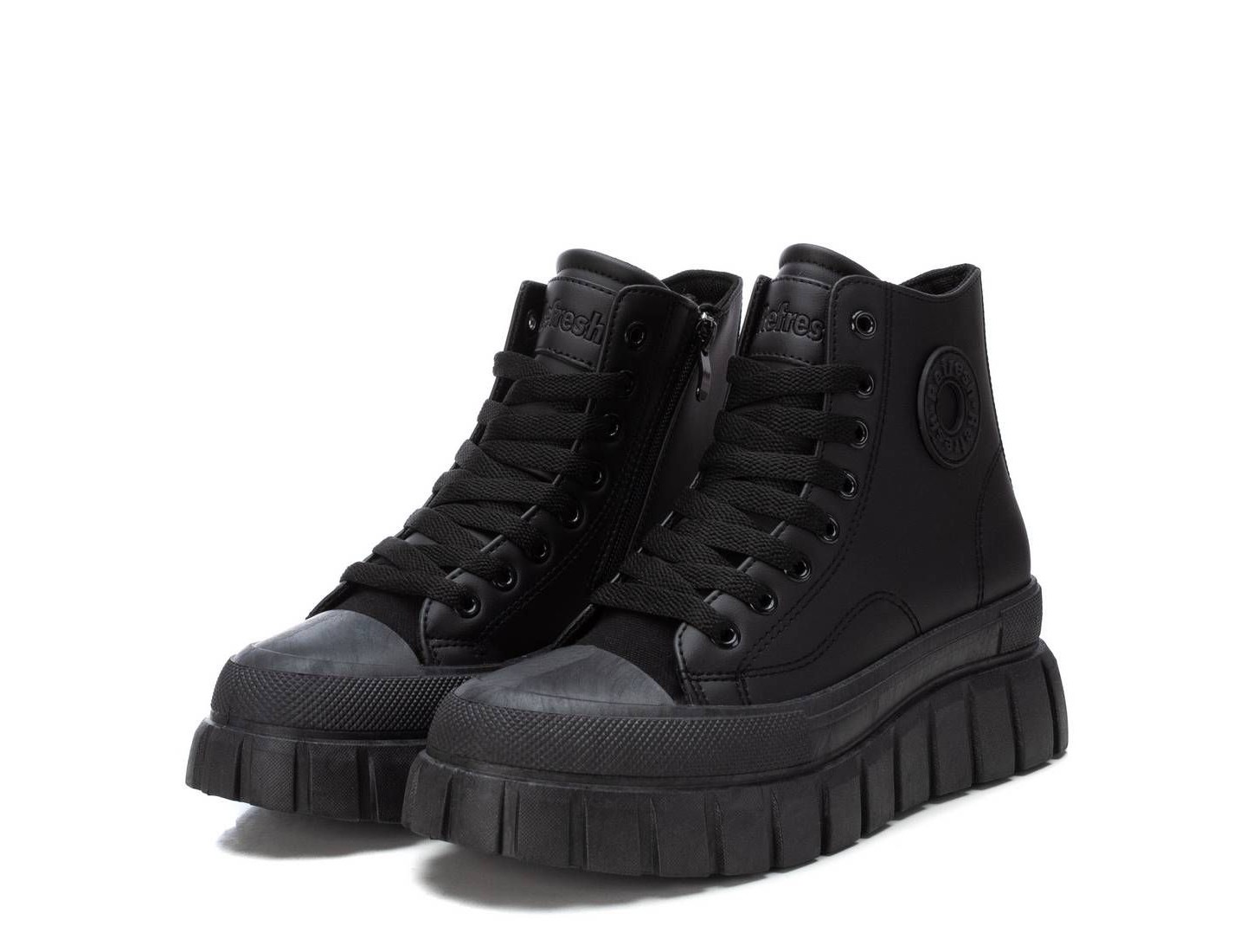 Женские кроссовки Refresh Shoes Refresh High Top Sneaker with side zipper 172359, цвет: Чёрный — фото 5