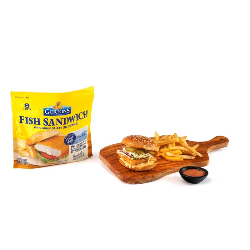 Gorton&#39;s Fish Sandwich Breaded Fillets - Frozen - 18.3oz, 5 of 10