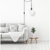Elegant Lighting Gene 1 light Black and Clear glass plug-in pendant - 2 of 4