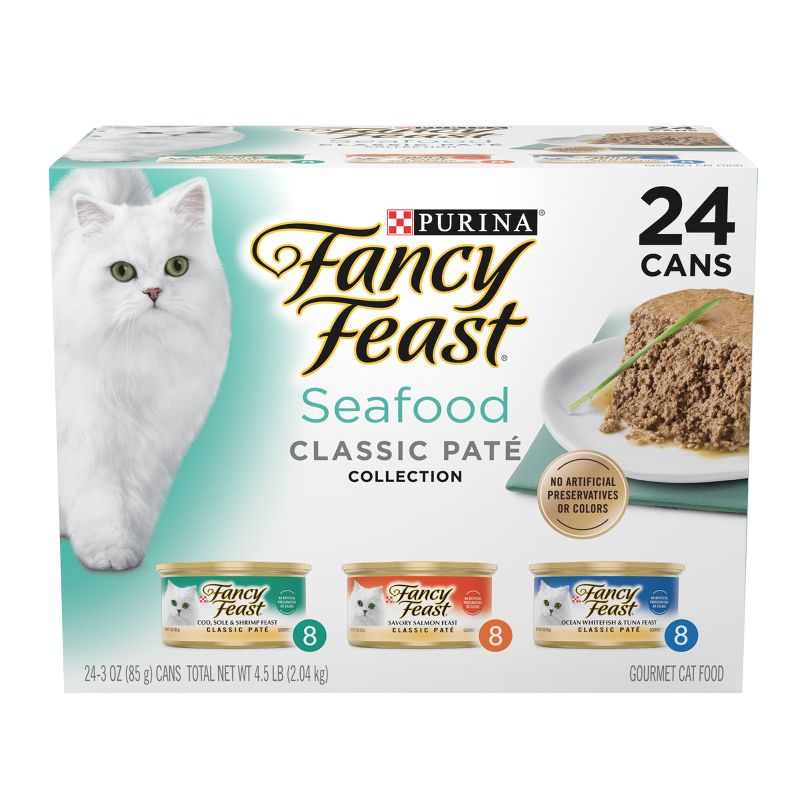 Fancy Feast Seafood Classic Wet Cat Food, 1 of 10
