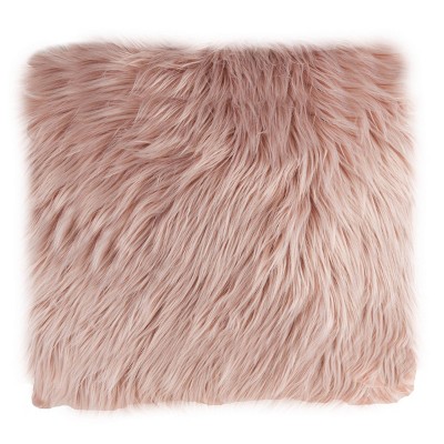18"x18" Himalayan Faux Fur Square Throw Pillow - Hastings Home