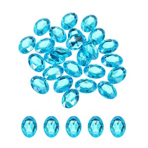 Unique Bargains Acrylic Flat Back Diamond Gems Bead for Face Painting DIY Crafts 25 Pcs - 1 of 4