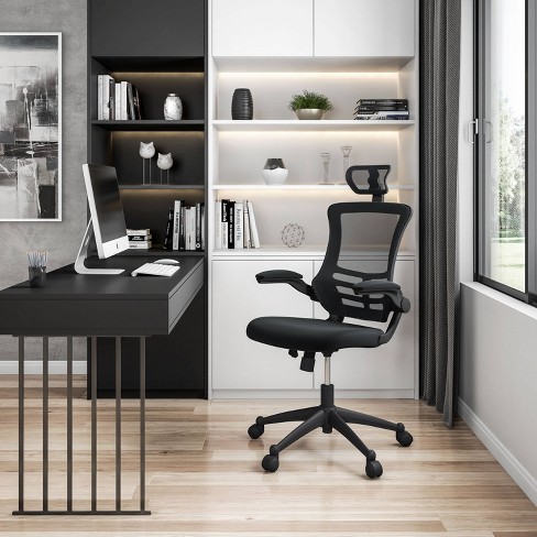 Techni Mobili Ergonomic Office Mesh Chair Black