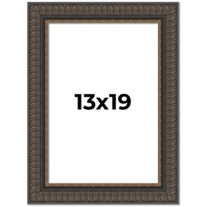 PosterPalooza | Museum Brown Picture Frame - UV Acrylic, Foam Board Backing, Hanging Hardware - 1 of 4