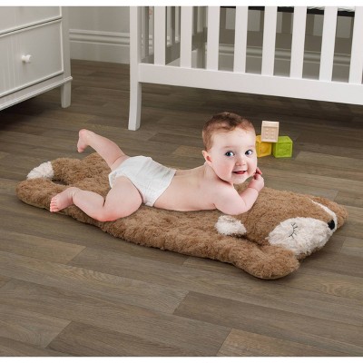 plush tummy time mat