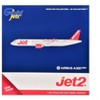 Airbus A321neo Commercial Aircraft "Jet2" (G-SUNO) Gray Metallic with Red Tail 1/400 Diecast Model by GeminiJets - 3 of 3