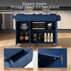 53.2''W Kitchen Island with Drop Leaf, Rolling Kitchen Storage Cart with Spice Rack, Towel Rack and 2 Drawers - ModernLuxe - 4 of 4