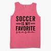 Simply Sage Market Soccer Is My Favorite Season Garment Dyed Tank - 3 of 3