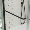 Bypass shower door, sliding door, with 1/4" tempered glass and Matted - 3 of 4