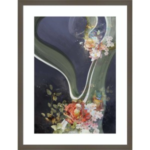 Amanti Art Floral Neuron II by Ken Roko Wood Framed Wall Art Print - 1 of 4