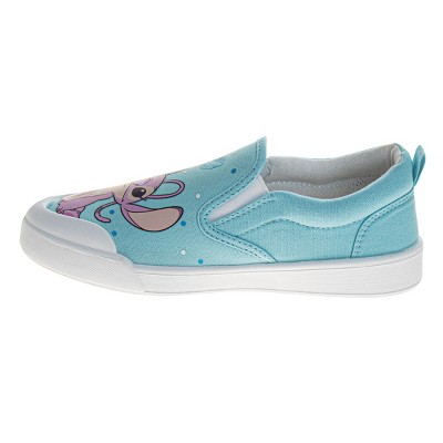 Женские кроссовки Disney Stitch And Angel Women'S Slip On Low Top Canvas Sneakers.Blue Pink, Size: 8 — фото 3