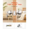 VEVOR Keyed Entry Door Knob, Satin Nickel Door Knob with Round Ball, Keyed Exterior & Thumb Turn Lock Interior,Silver - 3 of 4