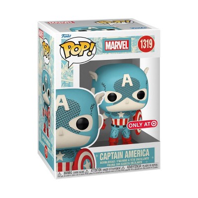 Funko Pop! Marvel: Disney 100 Retro Reimagined Captain America Figure  (target Exclusive) : Target