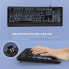 RiSOKEYS 104 Keys Wired Keyboard USB Interface Large Print Multimedia Backlit Elderly Keyboard LED Mechanical Keyboard (Black) - 3 of 4
