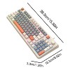 RISOKEYS K82 Gaming Keyboard RGB Light Gaming Keyboard USB Port Gamer Personalized Wired Keypad for Notebook Laptop Desktop PC Gamer (White) - 2 of 4