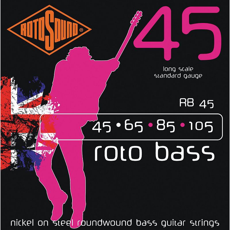 Rotosound RB45 Rotobass Nickel Roundwound Strings, 1 of 2