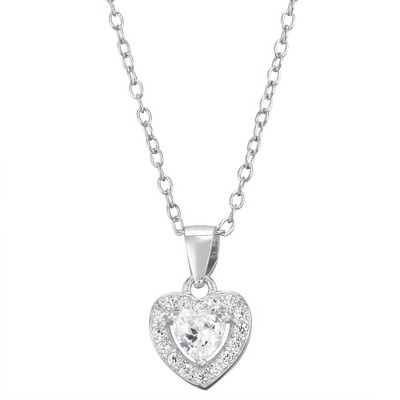 Junior Jewels Sterling Silver Children's Birthstone Heart Pendant