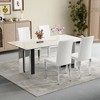 KWPZQEB Dining Chairs Set, Modern Kitchen Chairs with Metal Legs & PU Leather Cushion for Living Room Dining Room Restaurant - 4 of 4