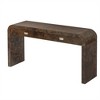 TIRAMISUBEST Retro Console Table with 2 Storage Drawers, Modern Entryway Table Sofa Table with Burl Wood Veneer,Suitable for Entryway, Hallway - 4 of 4