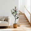 Artificial Magnolia Tree,Realistic Faux Plants in Pot,Magnolia Tree,Tree Indoor with Blooming Flowers and Leaves for Garden Office Party Wedding - 2 of 4