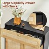USIKEY Storage Cabinet with Adjustable Shelf, Rattan Cabinet with Large Drawer, Accent Cabinet for Dining Room, Entryway, Living Room - 4 of 4