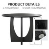SpassWay 30"H Modern Wood Dining Table Conference Table Kitchen Table Gaming Table with Double Pedestal Black/Walnut/Natural Wood - 4 of 4