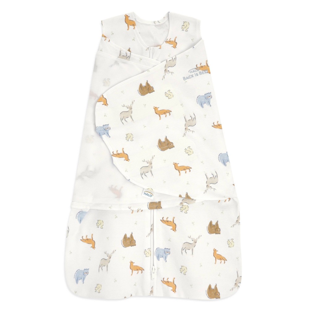 HALO Innovations 100% Cotton Sleepsack Swaddle Wrap - Forest Friends - S -  89450766