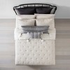 Oversized Geo Texture Lumbar Throw Pillow Railroad Gray/Black - Hearth & Hand™ with Magnolia - image 3 of 3