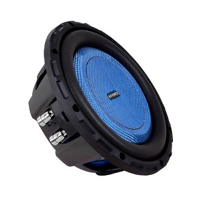 Hifonics ELITE 8 Inch Shallow Mount Car Subwoofer, Dual 4 Ohm Voice Coil Speaker 500 Watt Peak Power Mobile Amplifier, Black/Blue - 1 of 4
